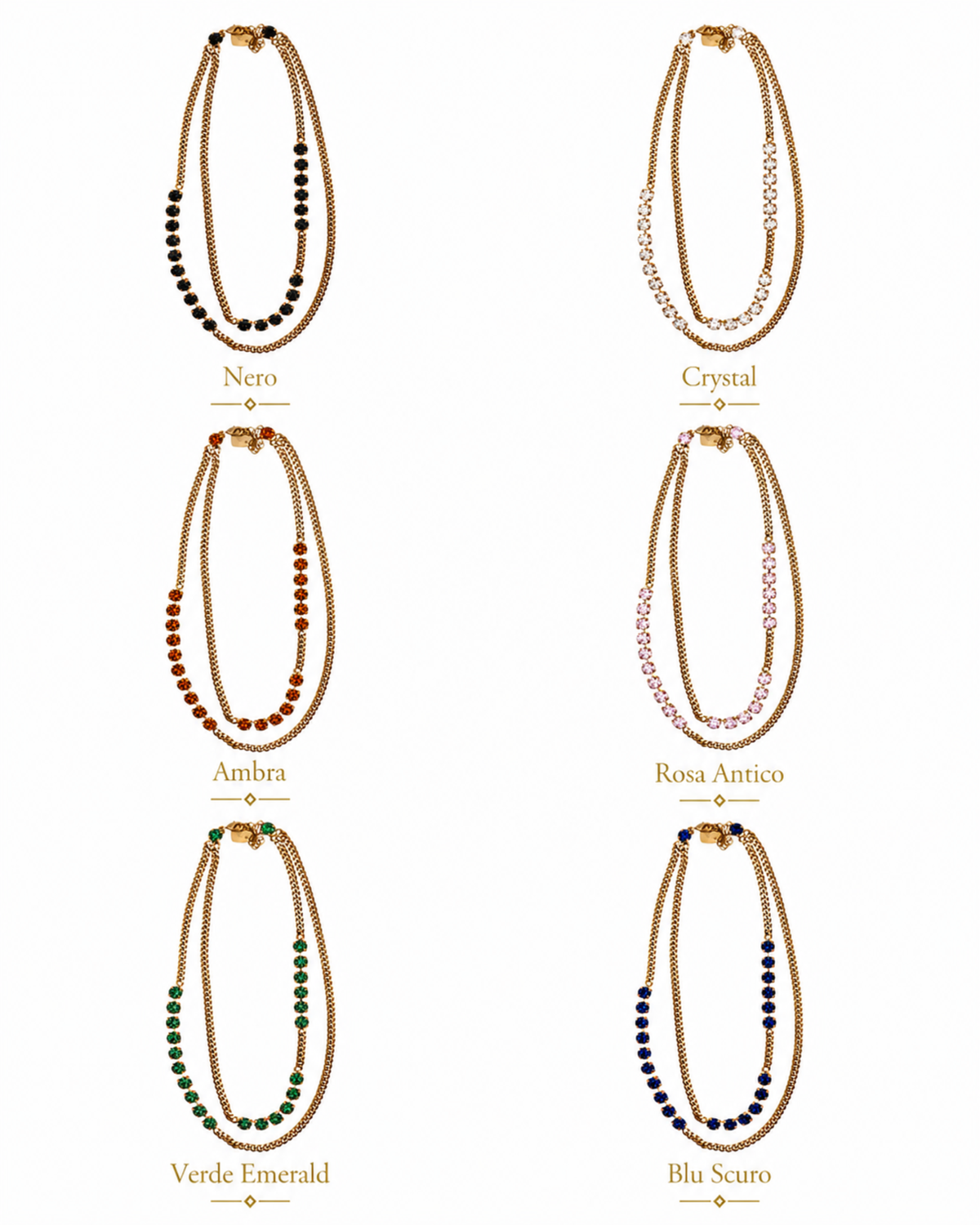 Audrey collana Joelle Bijoux variante oro